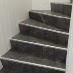 Treppe und Auftritt mit Digitaldruck Korkboden belegen